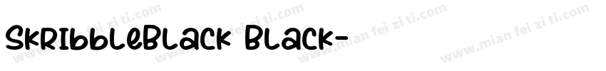 SkribbleBlack Black字体转换
